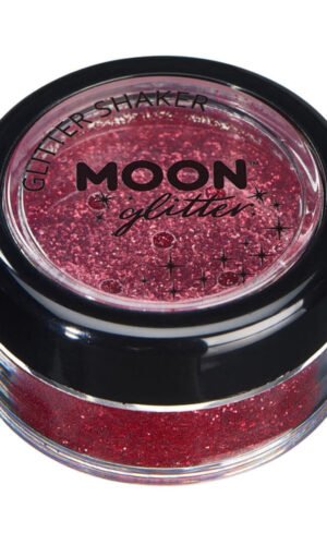 Moon Glitter Classic Fine Glitter Shakers, Red