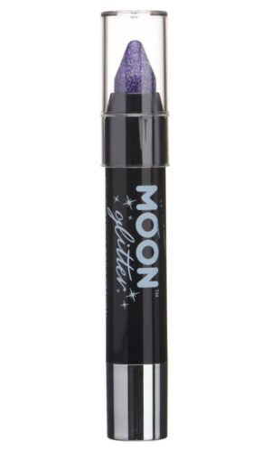 Moon Glitter Holographic Body Crayons, Purple