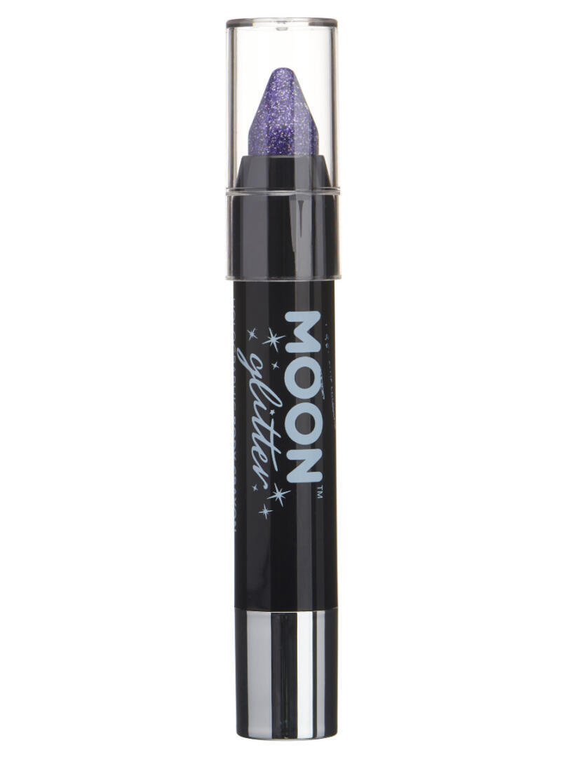 Moon Glitter Holographic Body Crayons, Purple