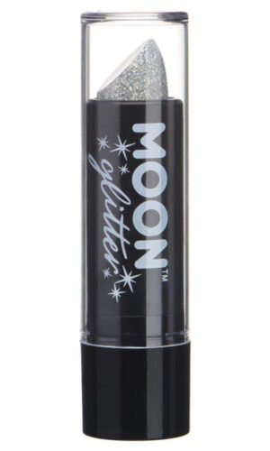 Moon Glitter Holographic Glitter Lipstick, Silver