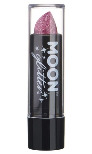 Moon Glitter Holographic Glitter Lipstick, Pink