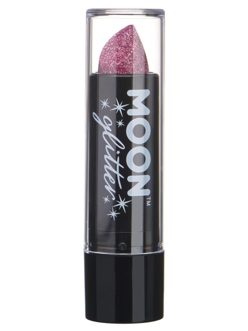 Moon Glitter Holographic Glitter Lipstick, Pink