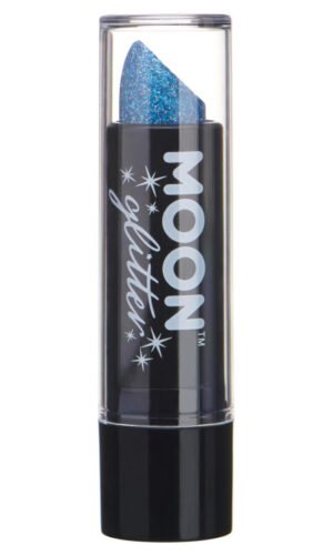Moon Glitter Holographic Glitter Lipstick, Blue