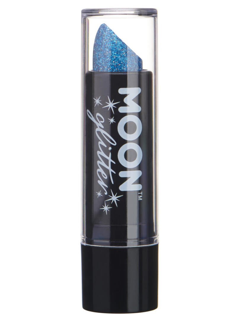 Moon Glitter Holographic Glitter Lipstick, Blue