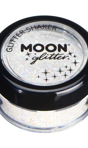 Moon Glitter Pastel Glitter Shakers, White