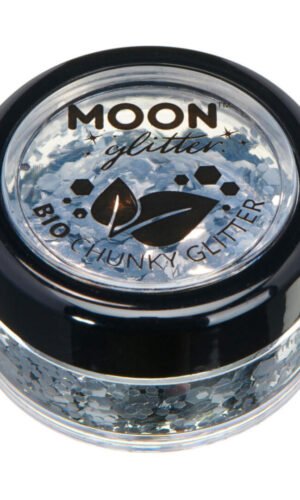 Moon Glitter Bio Chunky Glitter, Silver