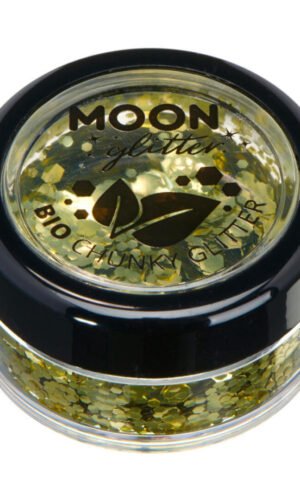 Moon Glitter Bio Chunky Glitter, Gold