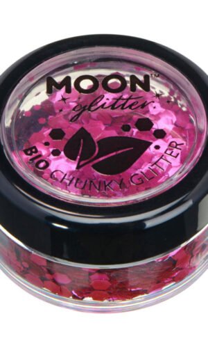 Moon Glitter Bio Chunky Glitter, Pink