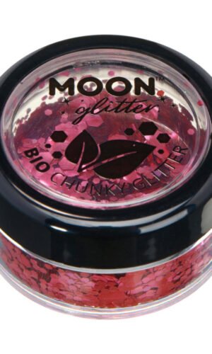 Moon Glitter Bio Chunky Glitter, Dark Rose