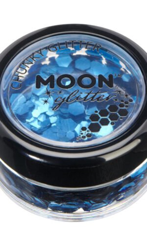 Moon Glitter Classic Chunky Glitter, Blue