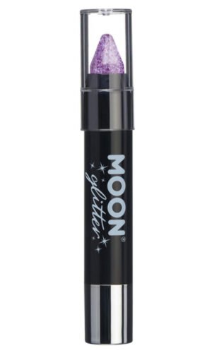 Moon Glitter Iridescent Body Crayons, Purple