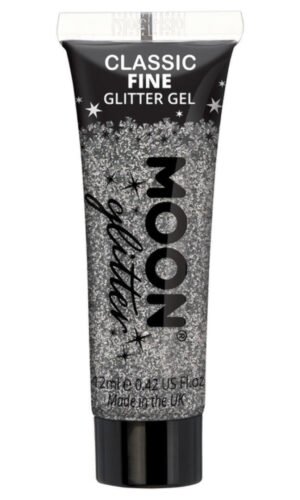 Moon Glitter Classic Fine Glitter Gel, Silver