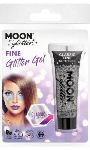 Moon Glitter Classic Fine Gliter Gel, Silver