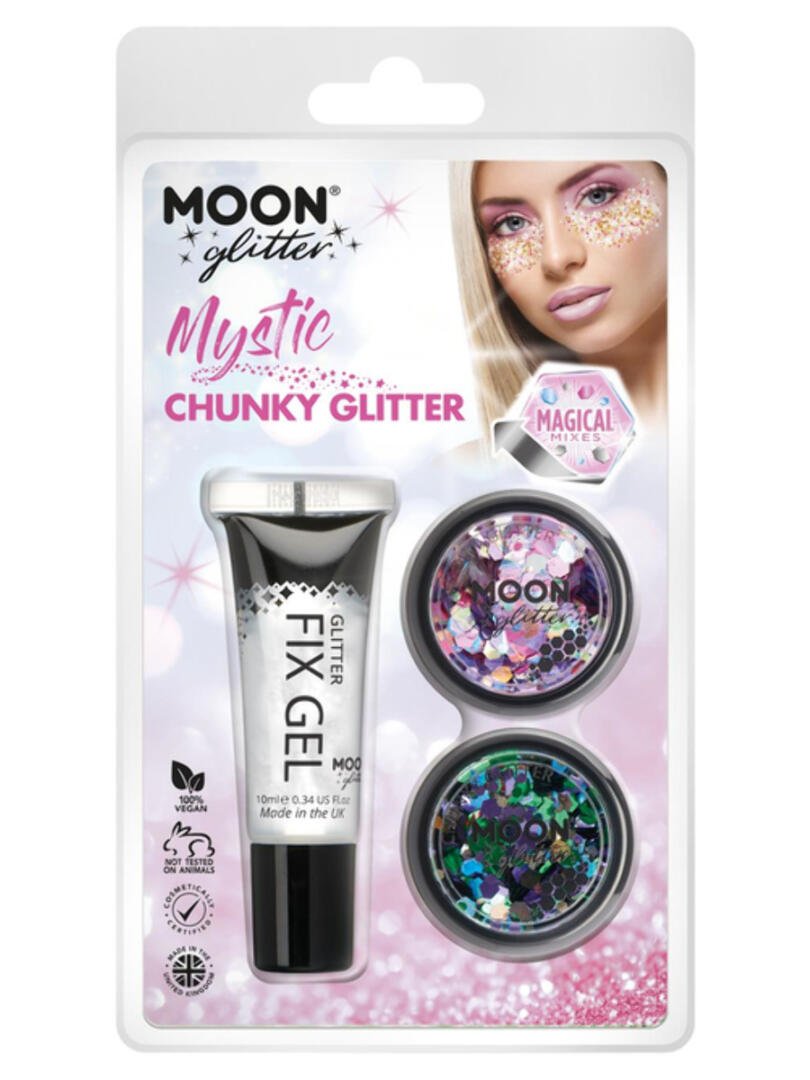 Moon Glitter Mystic Chunky Glitter, Clamshell
