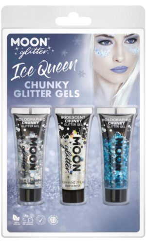 Moon Glitter Themed Clamshells, White