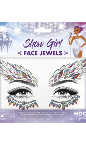 Moon Glitter Face Jewels, Show Girl