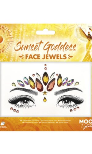 Moon Glitter Face Jewels, Sunset Goddess