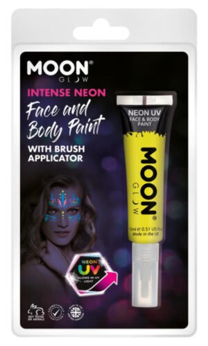 Moon Glow Intense Neon UV Face Paint, Yellow