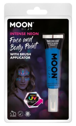 Moon Glow Intense Neon UV Face Paint, Blue