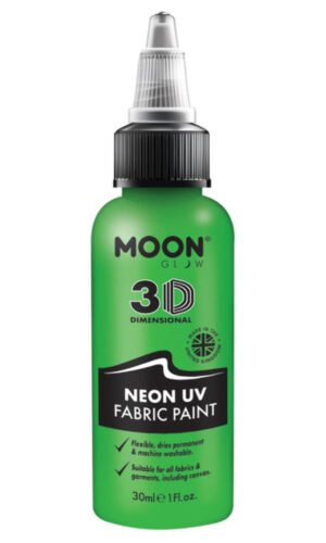 Moon Glow - Neon UV Intense Fabric Paint, Green