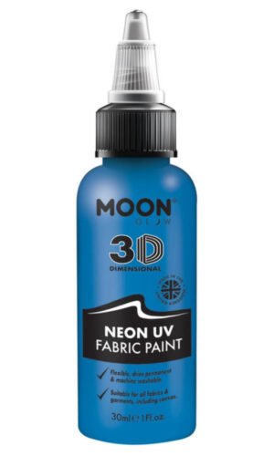 Moon Glow - Neon UV Intense Fabric Paint, Blue