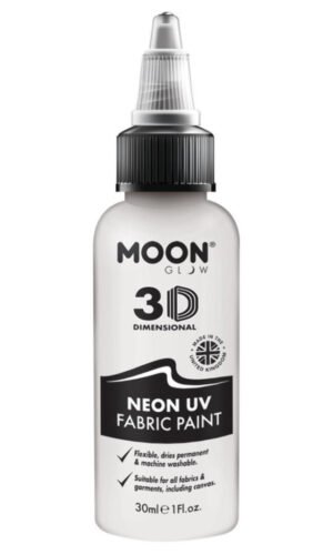 Moon Glow - Neon UV Intense Fabric Paint, White