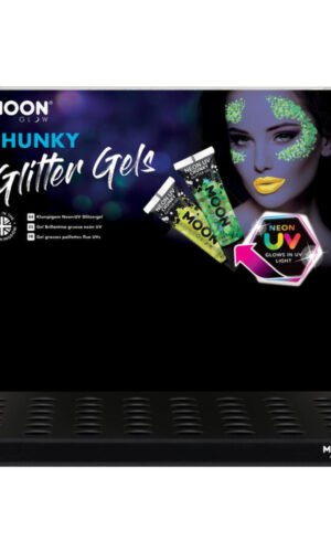 Moon Glow - Neon UV Chunky Glitter Gel,