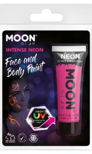 Moon Glow Intense Neon UV Face Paint, Intense Pink