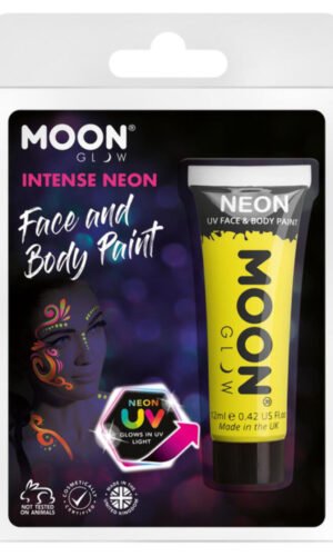 Moon Glow Intense Neon UV Face Paint, Intense Yell