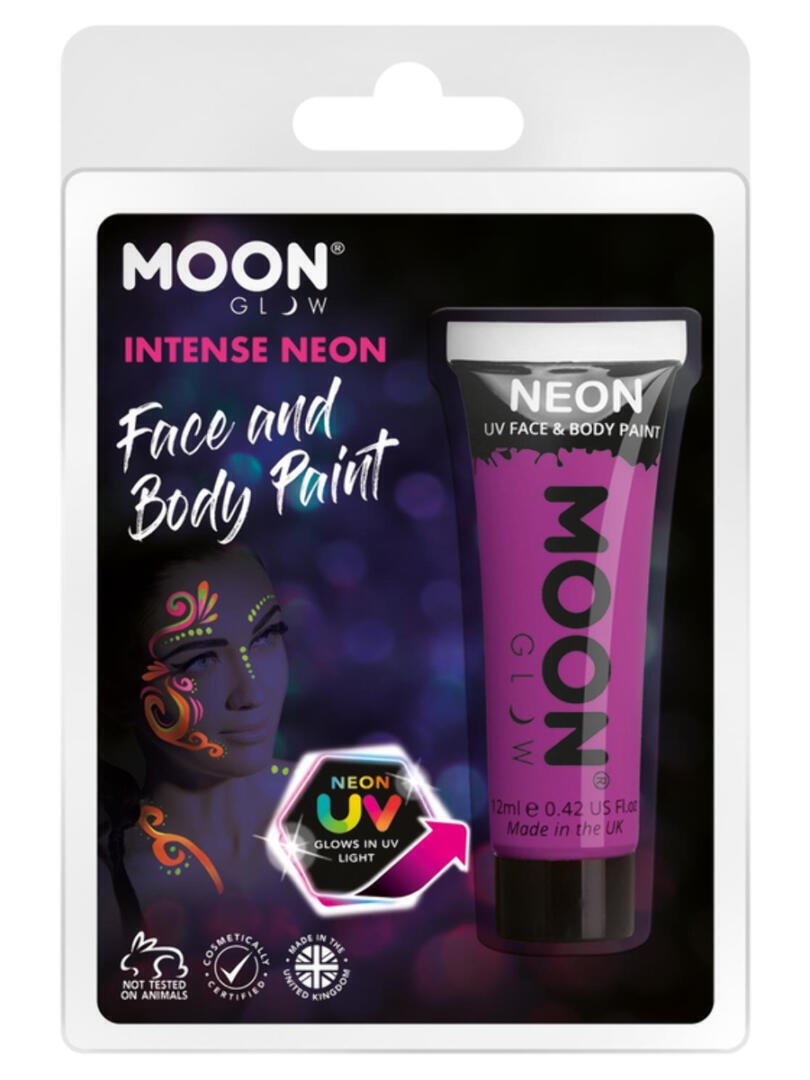 Moon Glow Intense Neon UV Face Paint, Instense Pur