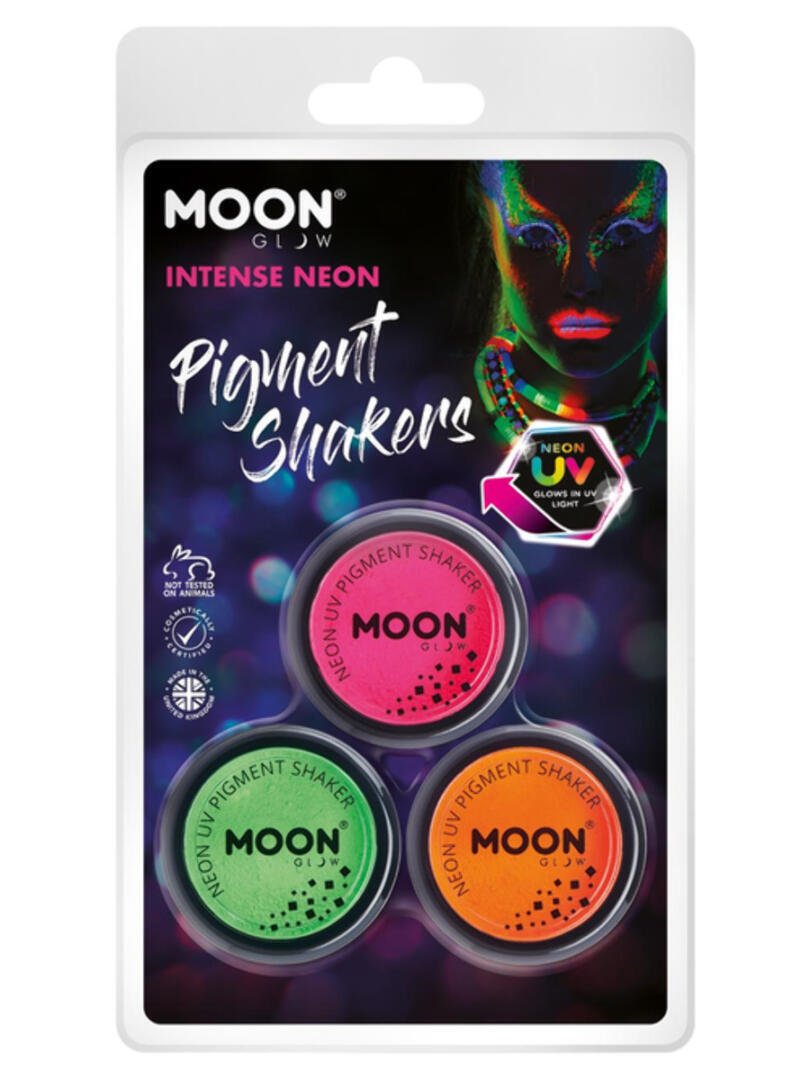 Moon Glow Intense Neon UV Pigment Shakers M34080 Costume Make Up