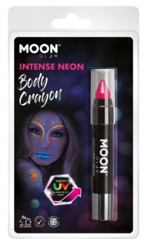 Moon Glow Intense Neon UV Body Crayons, Intense Pi