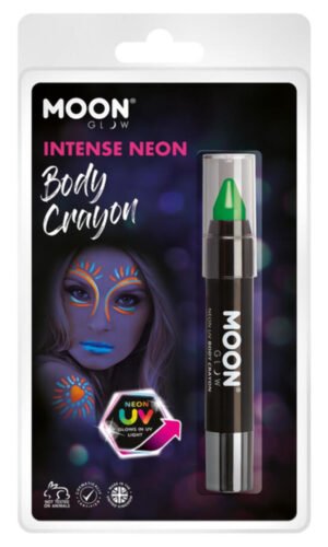 Moon Glow Intense Neon UV Body Crayons, Intense Gr