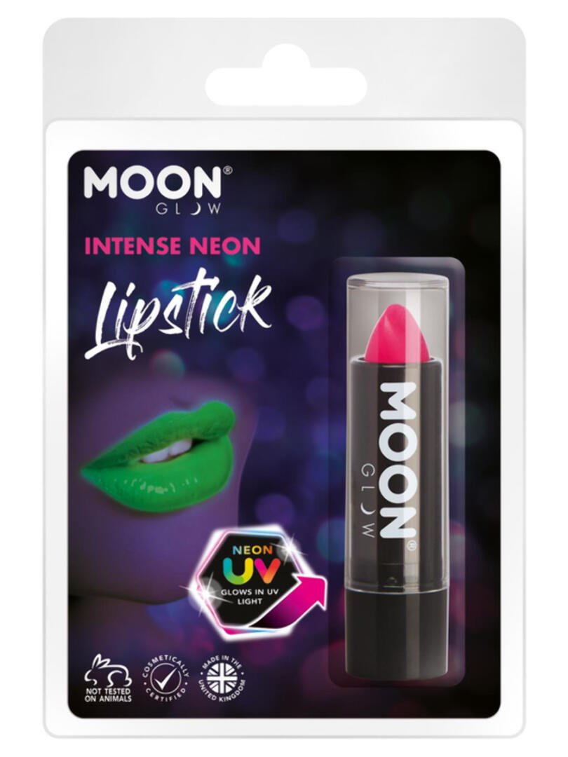 Moon Glow Intense Neon UV Lipstick, Intense Pink