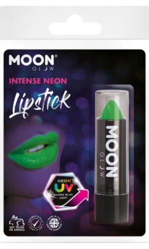 Moon Glow Intense Neon UV Lipstick, Intense Green