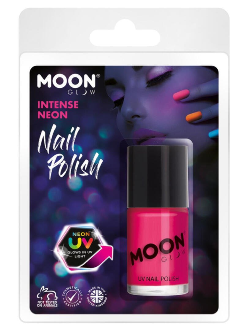 Moon Glow Intense UV Nail Polish, Intense Pink