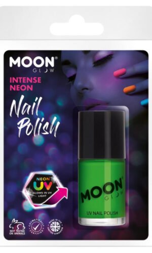 Moon Glow Intense Neon UV Nail Polish, Intense Gre