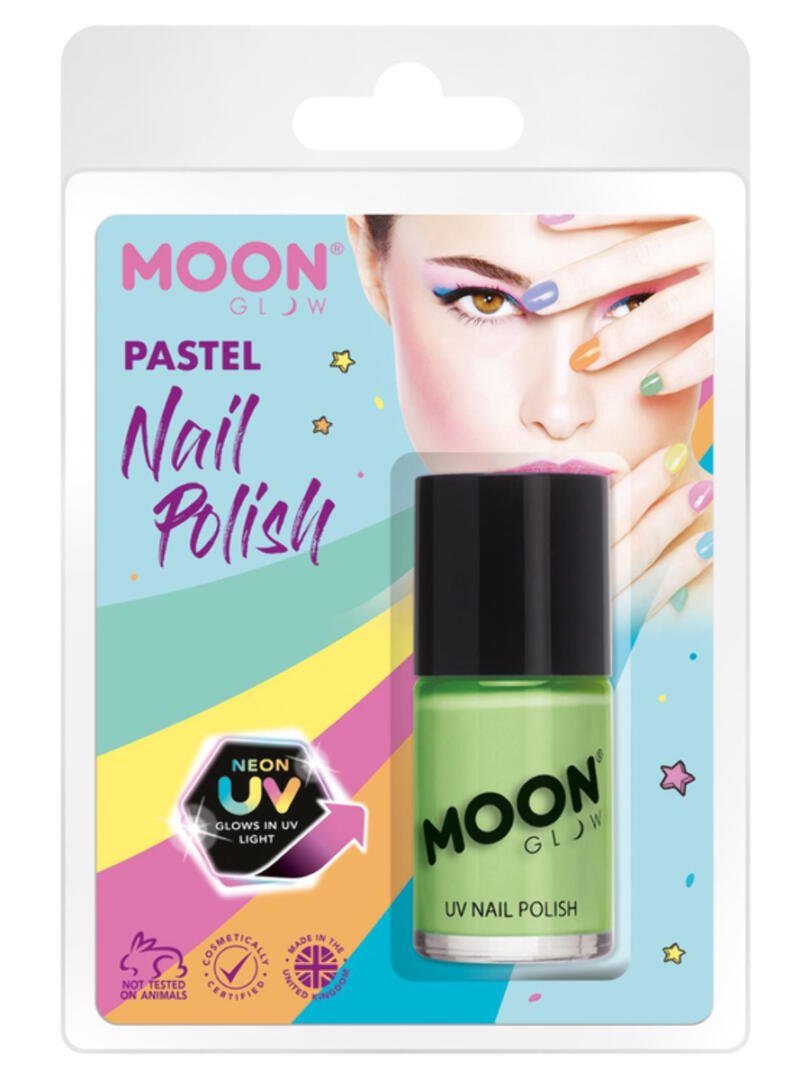 Moon Glow Pastel Neon UV Nail Polish, Pastel Green