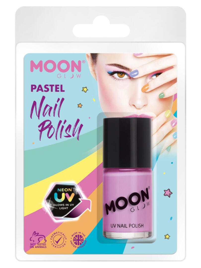 Moon Glow Pastel Neon UV Nail Polish, Pastel Lilac