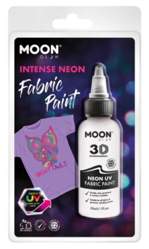 Moon Glow - Neon UV Intense Fabric Paint, White