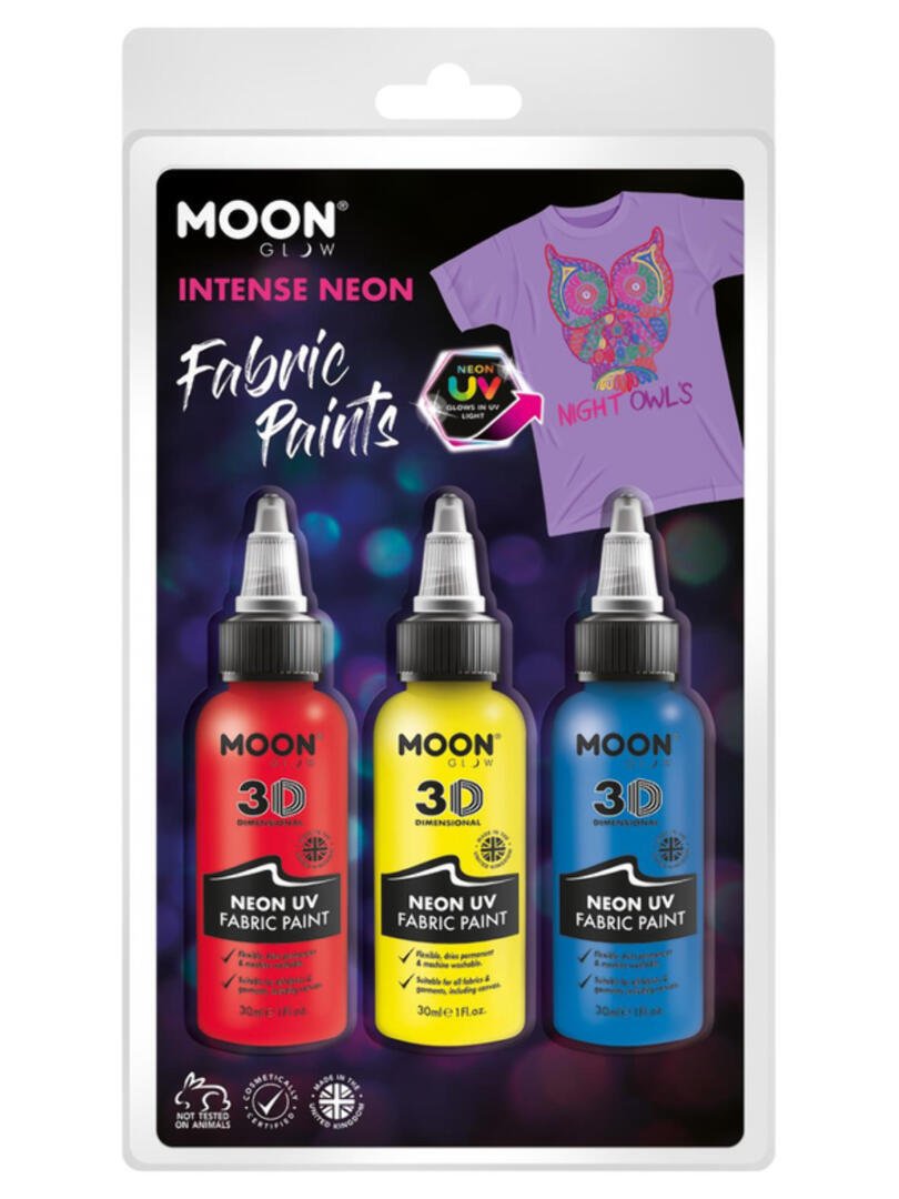 Moon Glow - Neon UV Intense Fabric Paint,