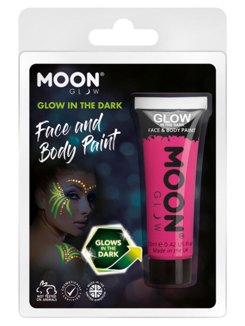 Moon Glow - Glow in the Dark Face Paint, Pink