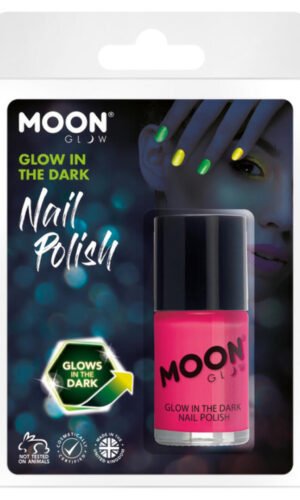 Moon Glow - Glow in the Dark Nail Polish, Pink