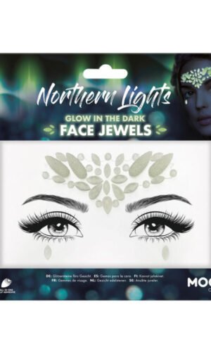 Moon Glow Face Jewels, Northern Lights