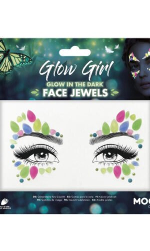 Moon Glow Face Jewels, Glow Girl