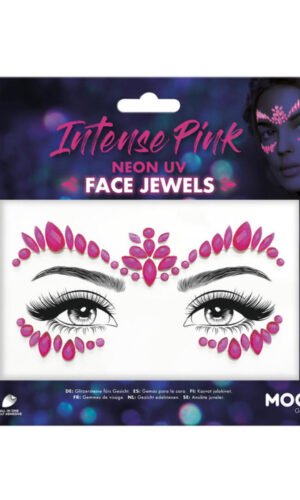Moon Glow Face Jewels, Intense Pink
