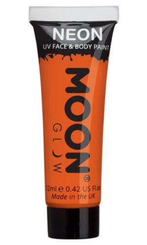 Moon Glow Intense Neon UV Face Paint, Intense Oran