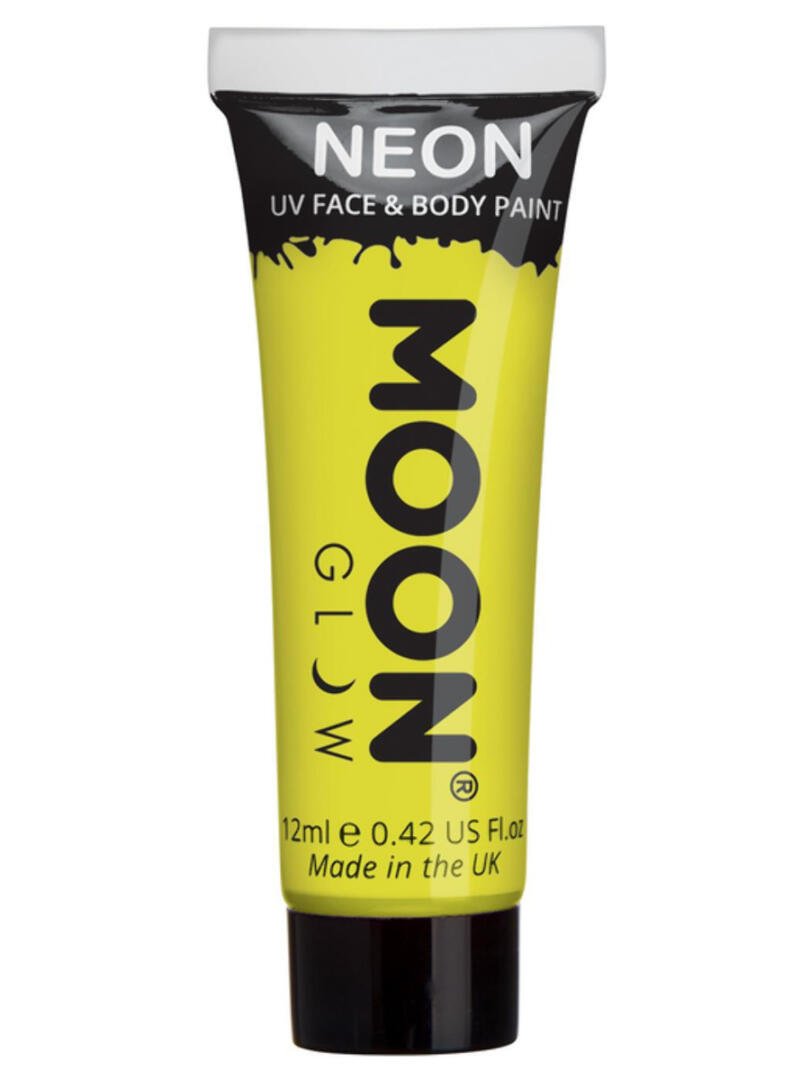 Moon Glow Intense Neon UV Face Paint, Intense Yell