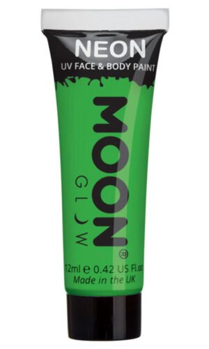 Moon Glow Intense Neon UV Face Paint, Intense Gree