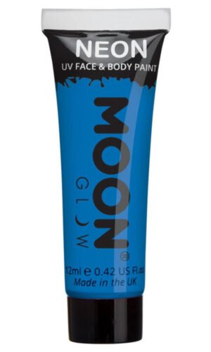 Moon Glow Intense Neon UV Face Paint, Intense Blue